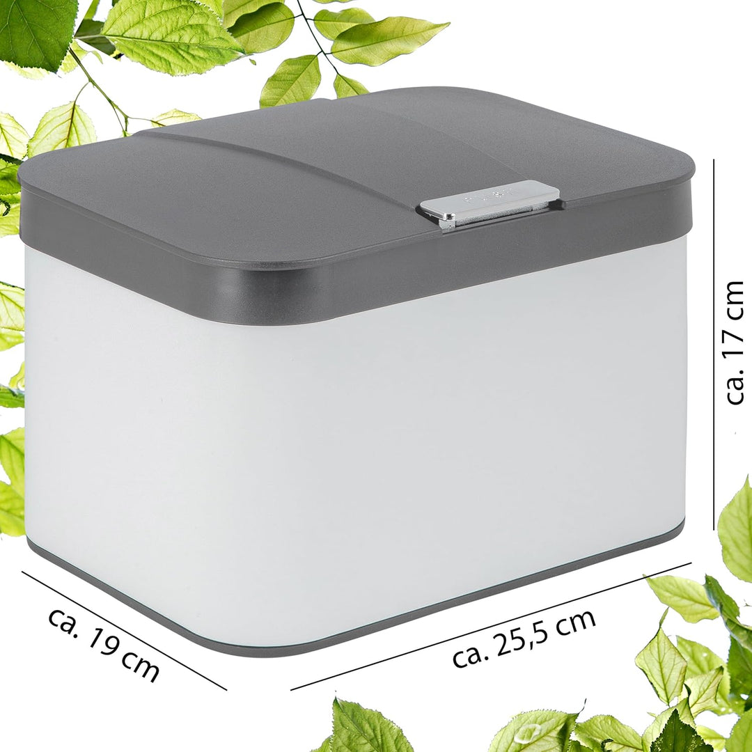 ONVAYA® Biomülleimer für die Küche | Komposteimer mit Deckel | Abfallbehälter aus Edelstahl für Biom