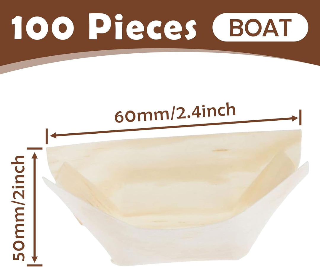 Schalen Teller 100 Set, Fingerfood Schälchen, Snack Schalen für Knabbereien, Tapas oder Sushi, plast