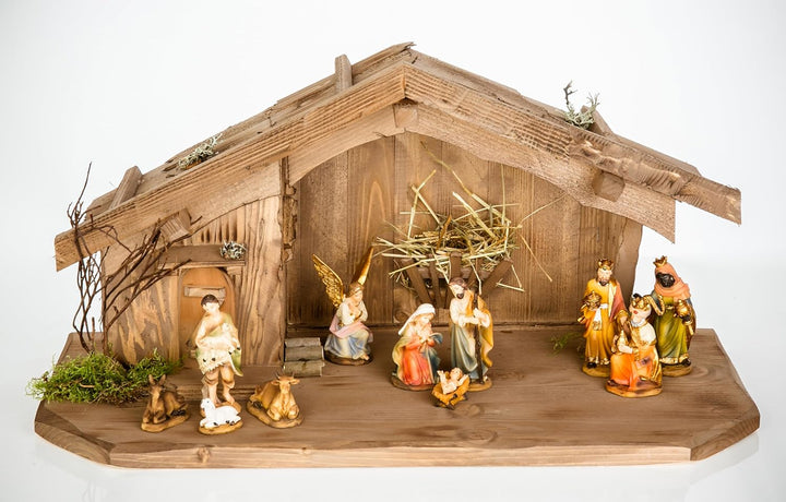 Weihnachtskrippe Krippe Krippenstall Weihnachten Weihnachtskrippen Tischkrippen Krippenfiguren (Weih