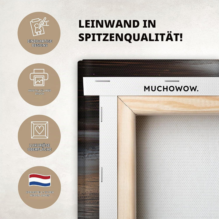 MuchoWow© Leinwandbild Gross 120x80 cm XXL Dekoration Wohnzimmer Bilder Pictures Wall Decoration Liv