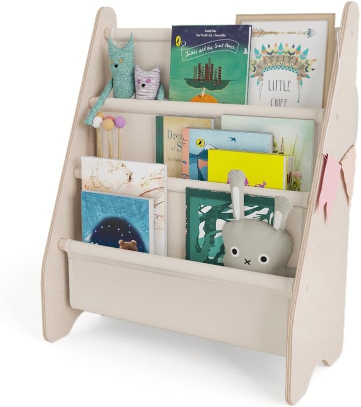 MAMOI® Bücherregal für Kinder, Bücherkiste für kinderzimmer, Book Shelf, Buchregal, Wandregal kinder