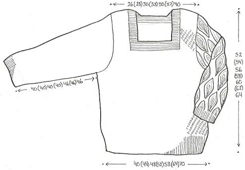 DesignEtte Dänemark 350 g, 3 grosse Naturino 100 Prozent Baumwolle, natürlich gefärbt, Winter Leaf S