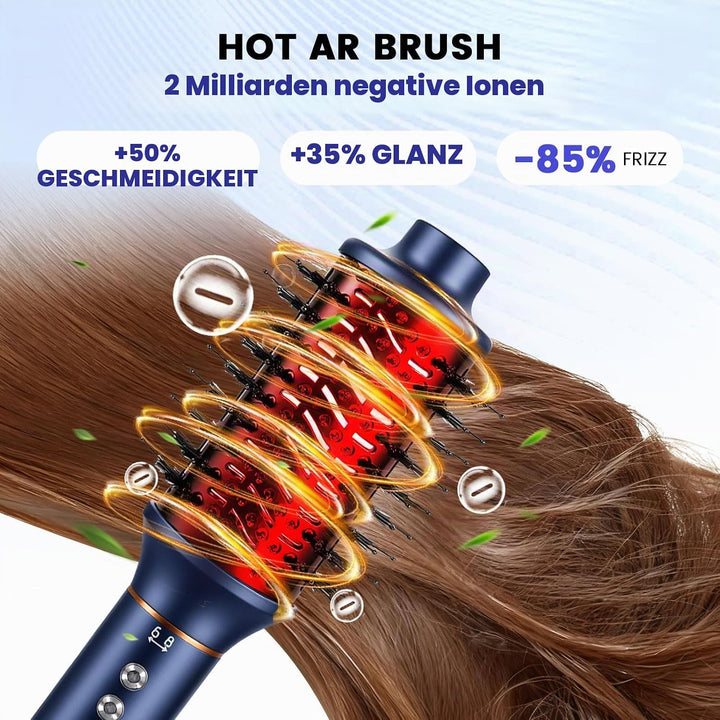 Hair Styler 5 in 1 Haarstyler Set,1400 W Airstyler Air Curlers Föhn Mit Rundbürstenföhn Warmluftbürs
