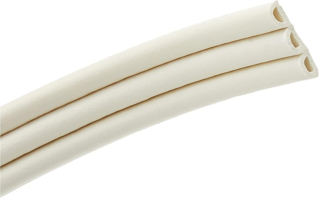 Dichtungsprofil selbstklebend, Typ D, Kunststoff weiss, 1 Stück = 7,5 Meter ; 1 Stück