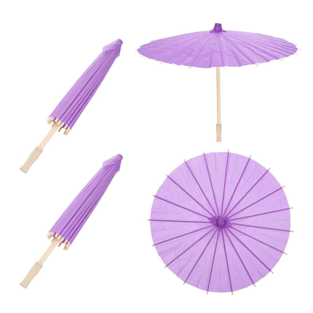 QUARKZMAN 2 Stück Papier-Schirme, 40cm Papier-Parasol-Schirm DIY Ölpapier-Mal-Schirme für Fotografie