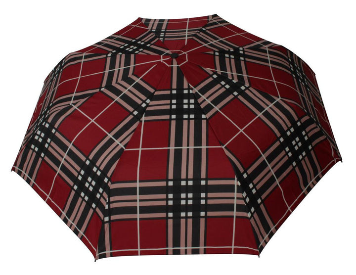 happy rain Selection Regenschirm Taschenschirm Easymatic Ultra Light Checks Red