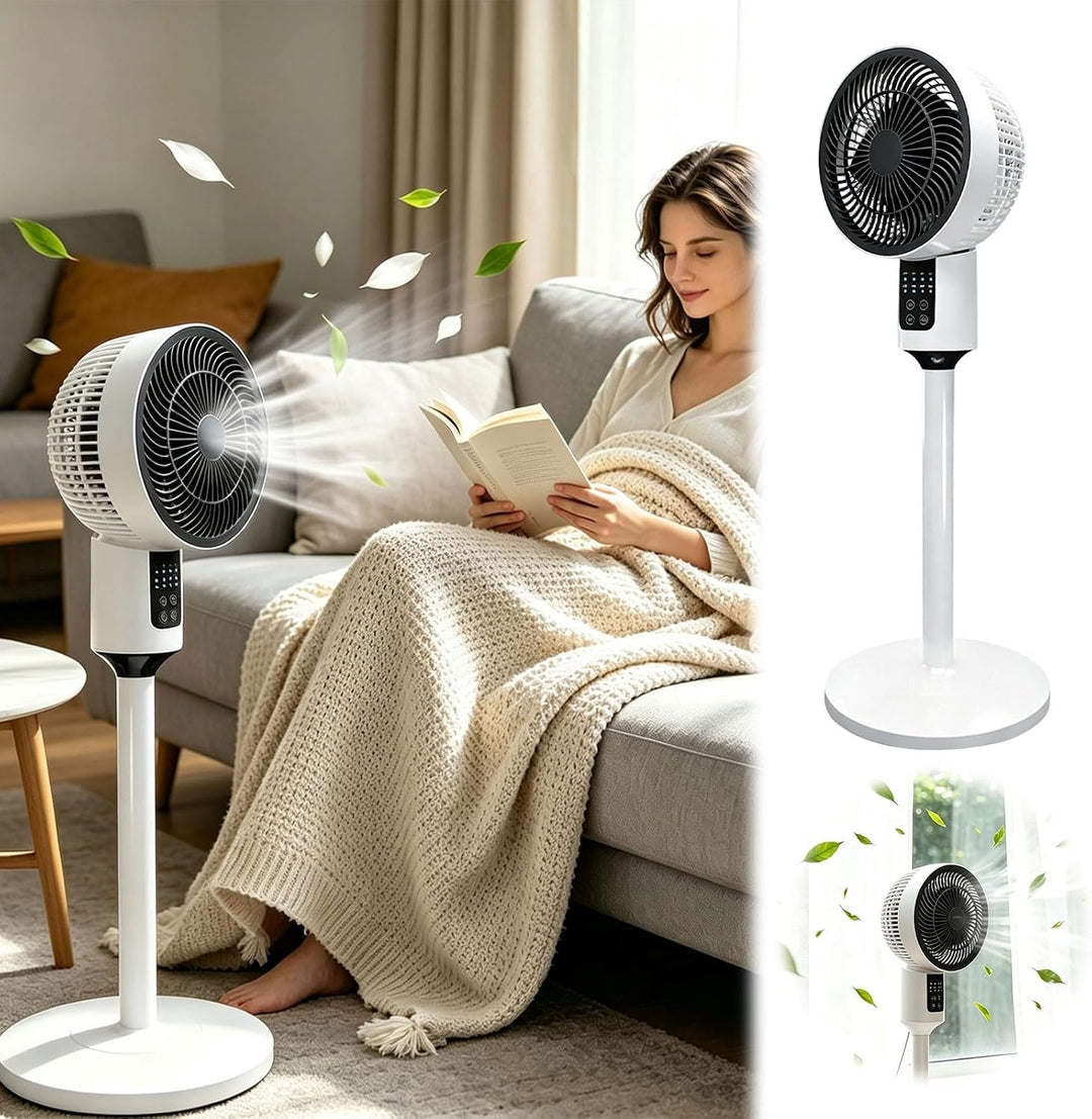 Tragbarer Stand-USB-Ventilator, höhenverstellbar, leise Luftzirkulation, für Zuhause, Schlafzimmer,