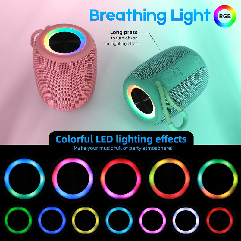 SENXINGYAN 20W Bluetooth Lautsprecher – Tragbare Musikbox mit 360° Stereo-Sound, LED-Lichtshow, IPX6