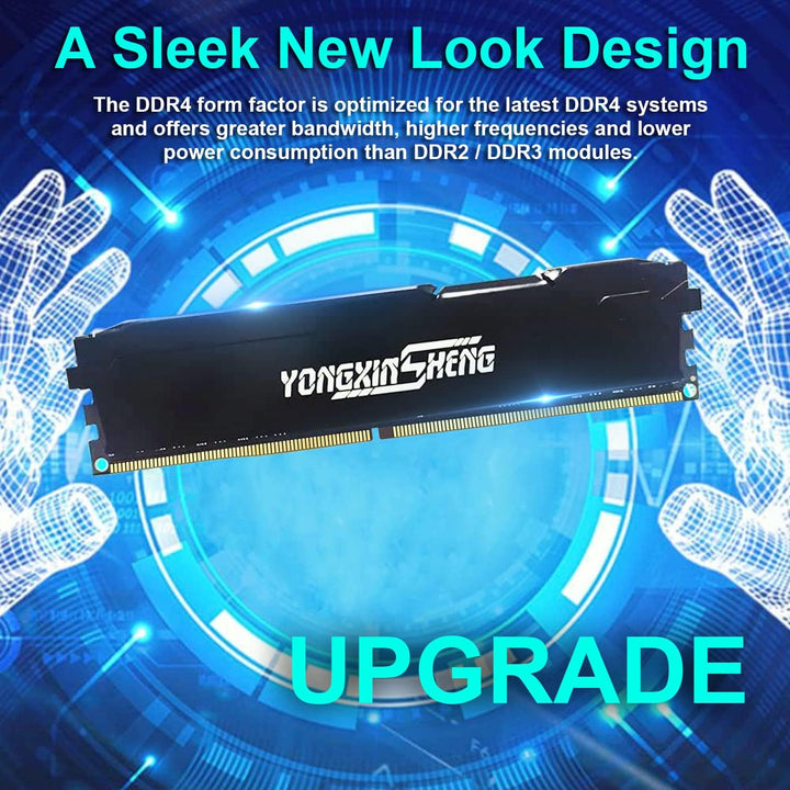 DDR4 2666MHz 8GB Desktop RAM PC4-21300 UDIMM Non-ECC Unbuffered 1.2V 288-Pin CL19 PC Computer Memory