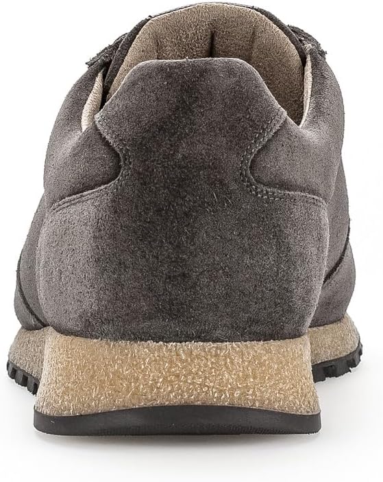 Pius Gabor Herren Sneaker Low,Halbschuhe,zertifiziertes Leder,Wechselfussbett 40.5 EU Weit Grau Slat