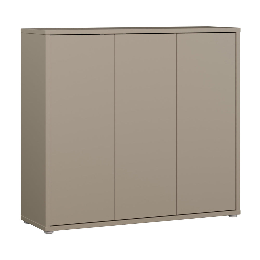 Forte ALICE SPRINGS Schuhschrank 100 110, modern-minimalistisch, 3-türig, Flurschrank, Holzwerkstoff