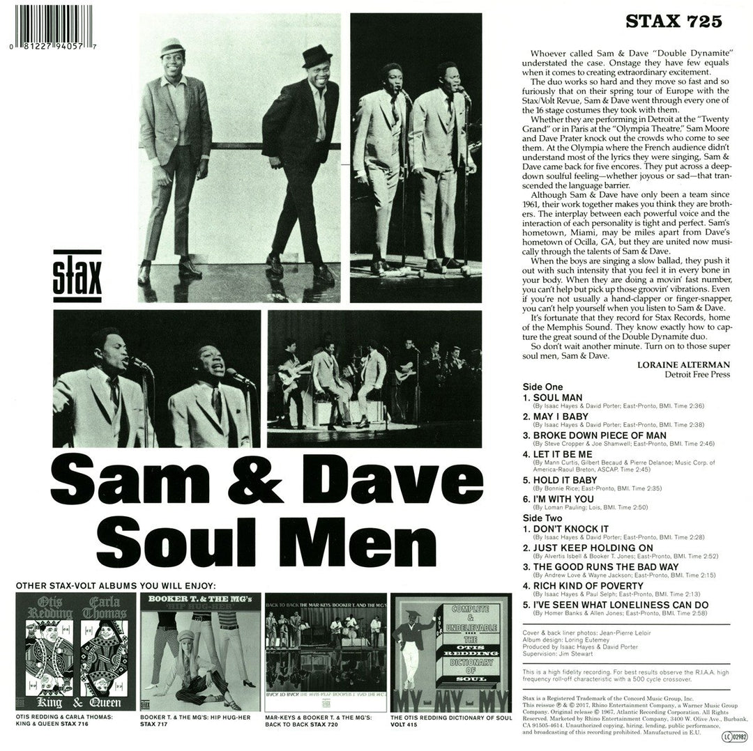 Soul Men, Vinyl