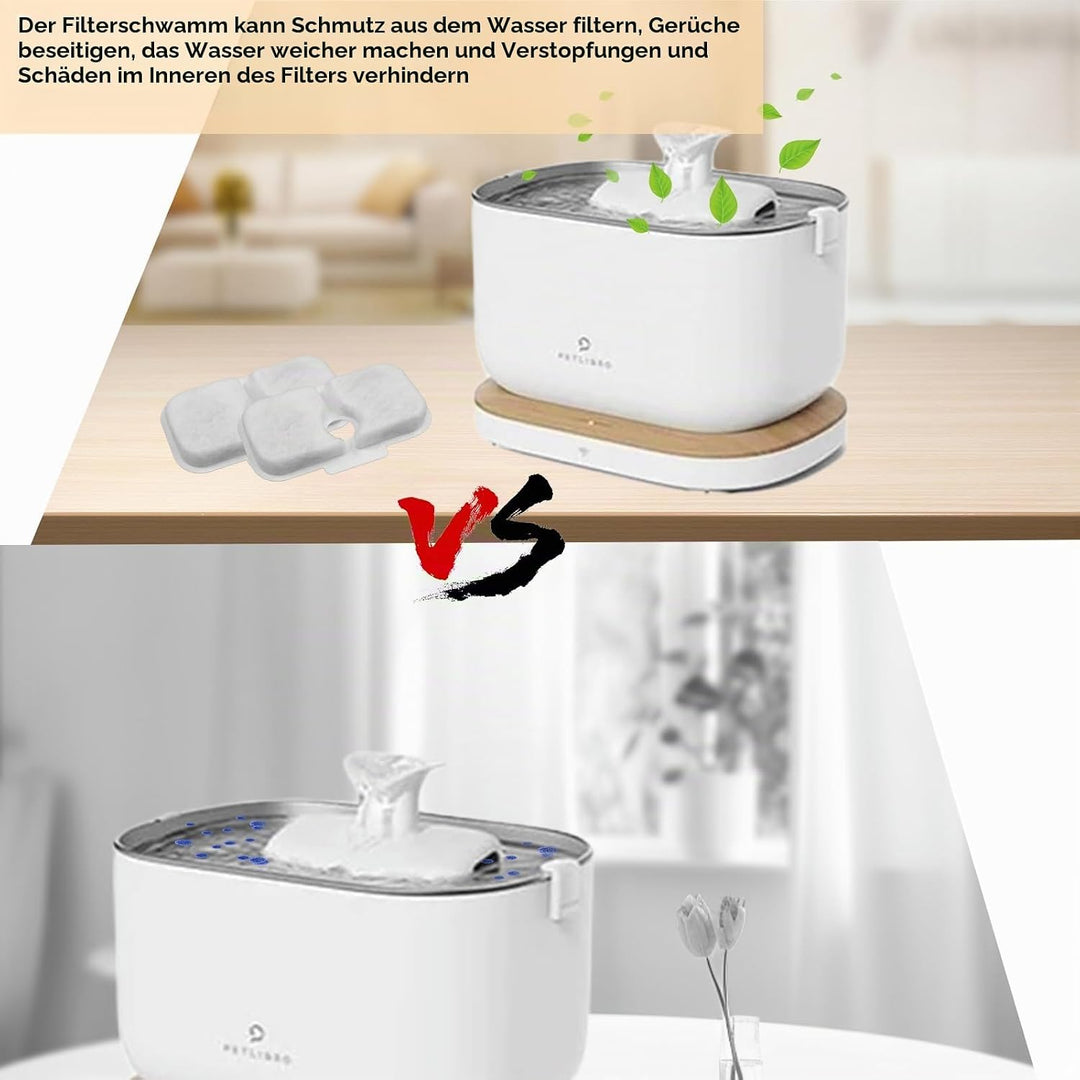 32 Stück Katzenbrunnen Filter für Petliibro Filter PLWF105/PLWF115/PLWF005 Cat Water Fountain,Petlib