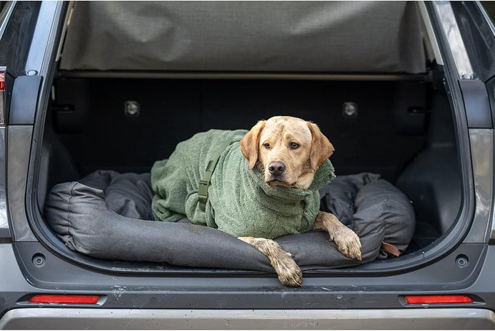 rukka Pets Medea ECO Bademantel für Hunde Dunkel Olivgrün S S Dunkel Olivgrün