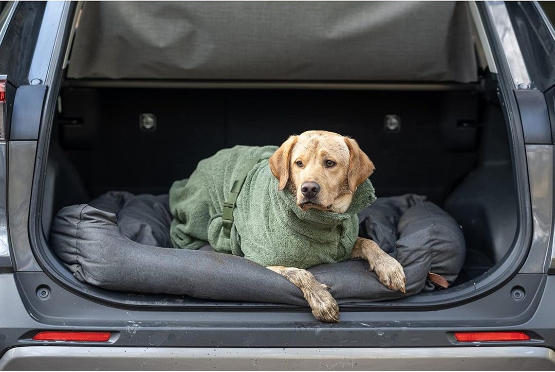 rukka Pets Medea ECO Bademantel für Hunde Dunkel Olivgrün S S Dunkel Olivgrün