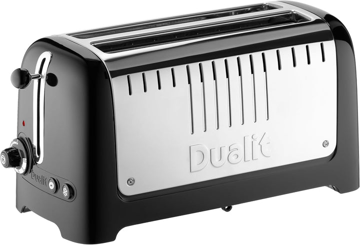 Dualit 46065 Long Lite Toaster, 2000 W, Schwarz, Edelstahl