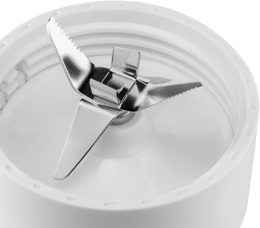 Alessi Plissé MDL17 W - Design Persönlicher Mixer, aus Thermoplastischem Harz, mit Behälter und Mini