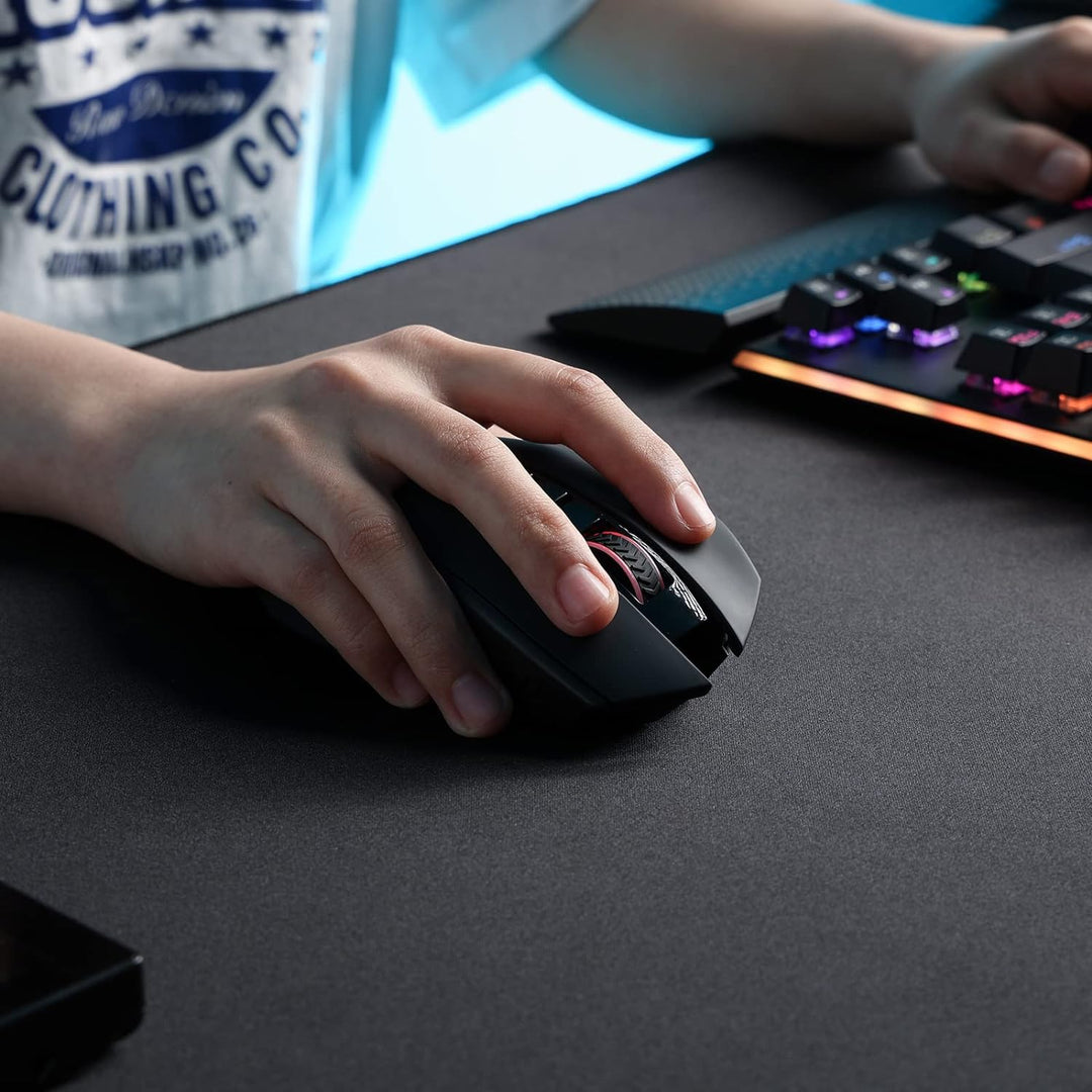 Redragon M656 Gainer Kabellose Gaming Maus, 4000 DPI, 2.4Ghz Gamer Maus, Wiederaufladbare Gaming-Mau
