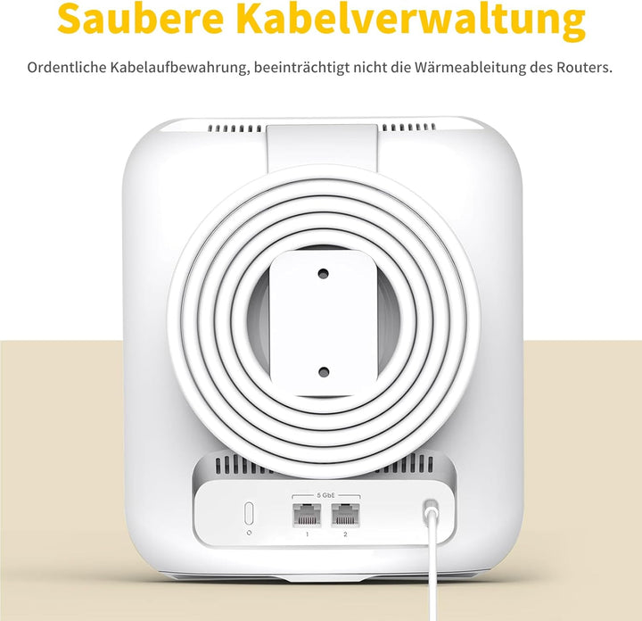 eero Pro 7 Wandhalterung, Stabilem ABS-Halterung mit Kabelmanagement für eero Pro 7 Triband-Mesh-WiF