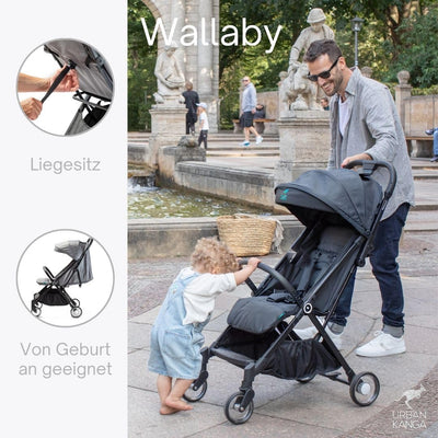 Urban Kanga Wallaby Reisebuggy Flugzeug Handgepäck Leichter und Kompakter Kinderwagen Buggy mit Lieg