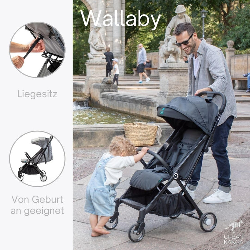 Urban Kanga Wallaby Reisebuggy Flugzeug Handgepäck Leichter und Kompakter Kinderwagen Buggy mit Lieg
