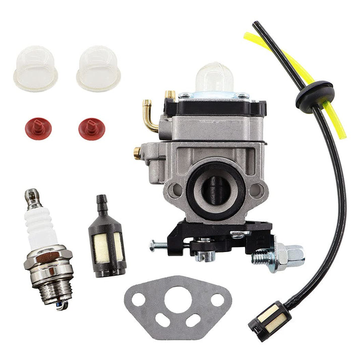 MCHNIC Vergaser mit Zündkerze Benzinfilter Benzinschlauch Satz für AL-KO Alko BC260 B, BC410, BC4535