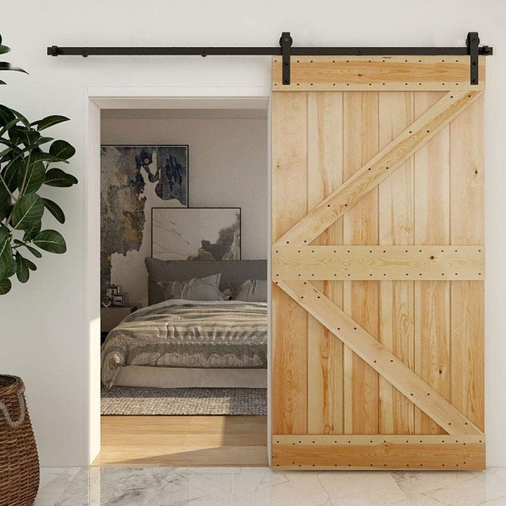 Türzubehör aus Karbonstahl, für 1,5 m, Schienen-Set, für Holztüren, 10 m