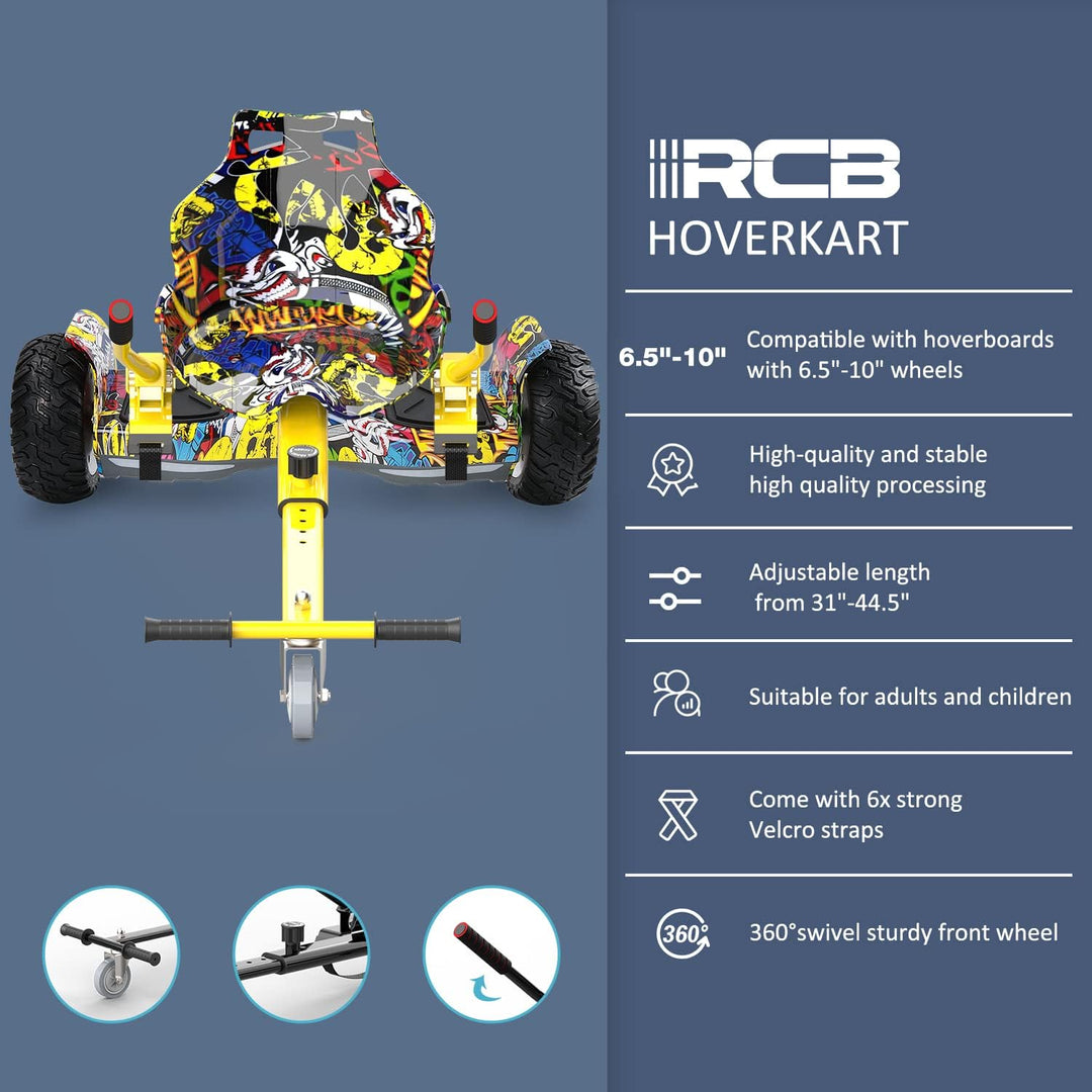 RCB Hoverboards SUV mit Sitz Hoverboards Off-Road, App-fähige Bluetooth Hoverboards, 8,5 '' Hummer +