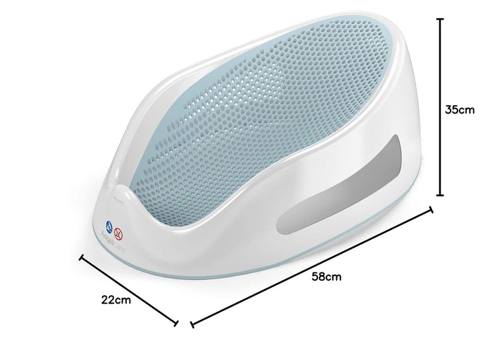 Angelcare ergonomischer Badesitz für die grosse Badewanne oder Dusche, Light Aqua, angenehm weiche L