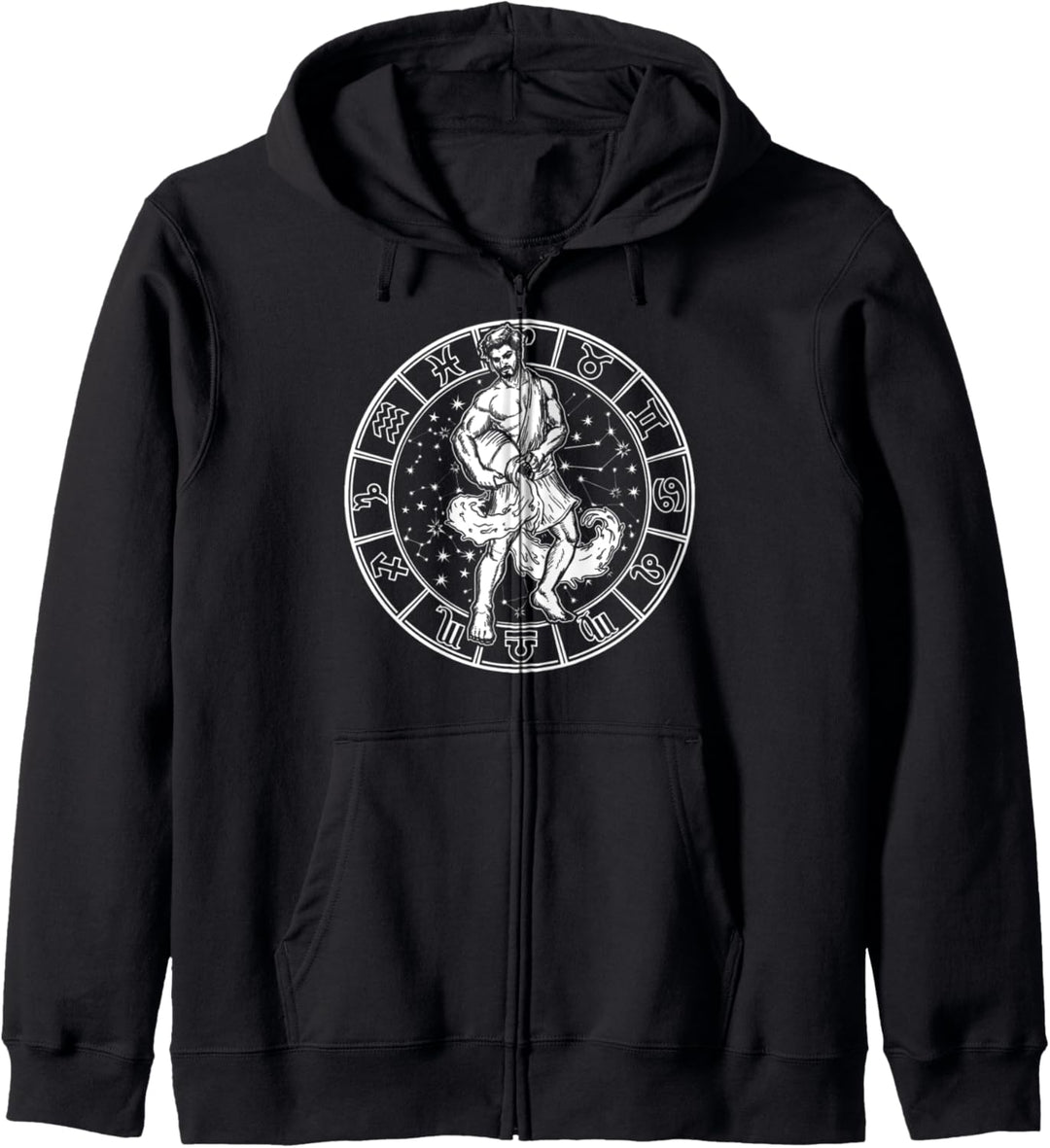 Aquarius Zodiac Astrology Horoscope Vintage Unisex Kapuzenjacke