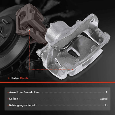 Frankberg Bremssattel Bremszange mit Träger Vorne Rechts Kompatibel mit A.u.r.i.s E18 1.8L 2012-2018