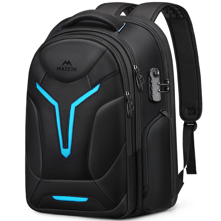 MATEIN Laptop Rucksack Herren 18 Zoll, Gaming Laptop Rucksack Zahlenschloss | Rucksack Herren Gross