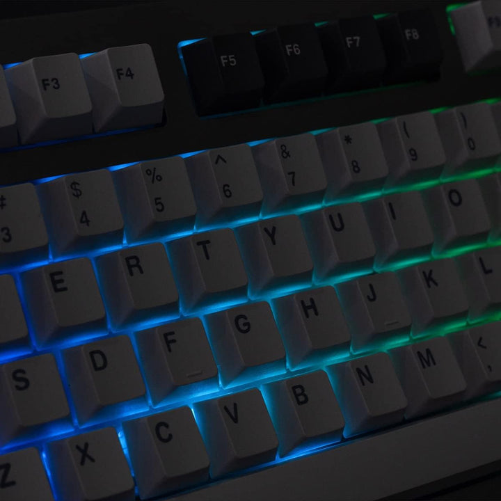 Sumgsn Keycaps 169 Keys Double Shot ANSI/ISO Layout Cherry Profile Arctic Keycap for Cherry MX Switc