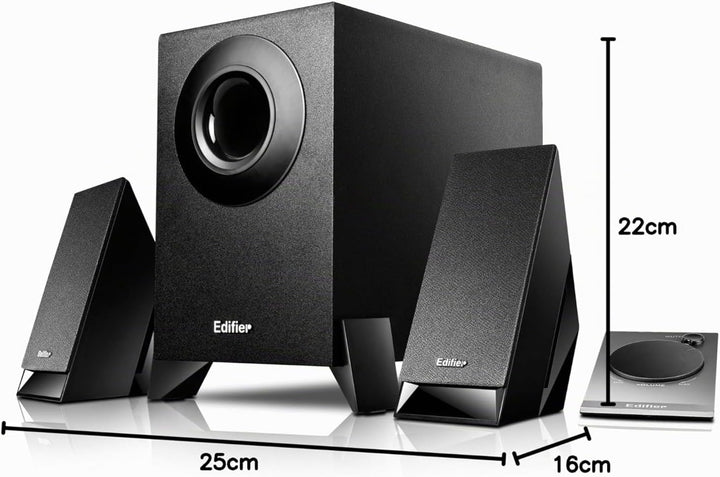 Edifier M1360 2.1 Lautsprechersystem/pc-lautsprecher mit Kabelfernbedienung