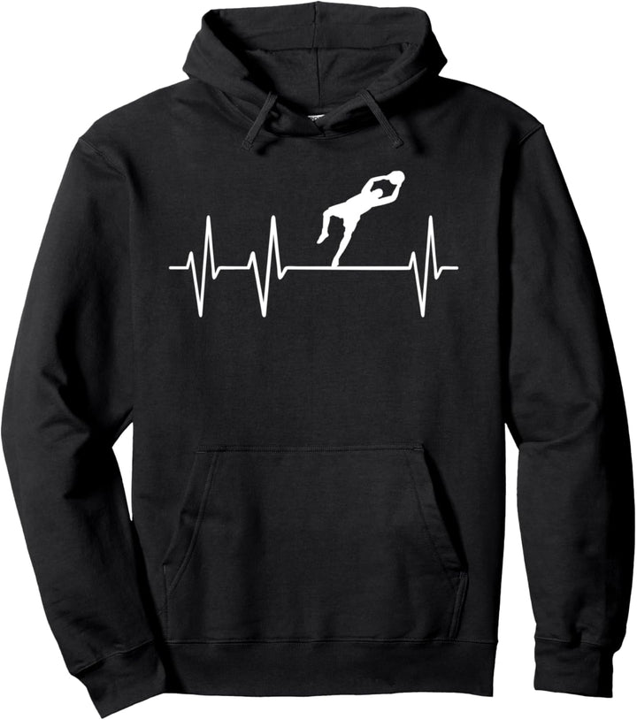 Fussball Torwart Heartbeat Herzschlag Trikot Outfit Geschenk Pullover Hoodie
