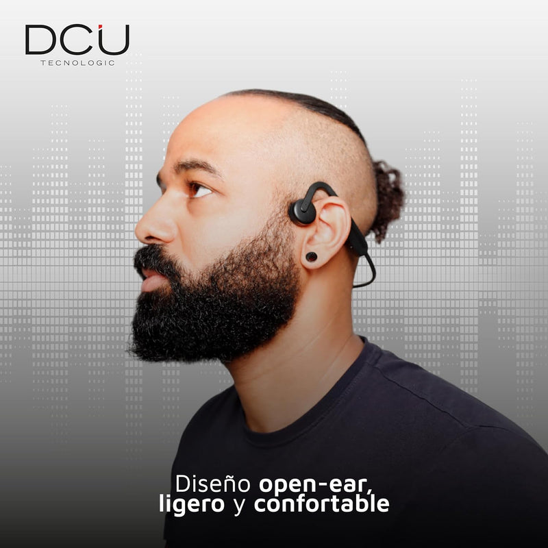 DCU TECNOLOGIC | Bluetooth-Kopfhörer, Knochenleitungs-Kopfhörer, drahtlose Sporthelme, 8h Verwendung