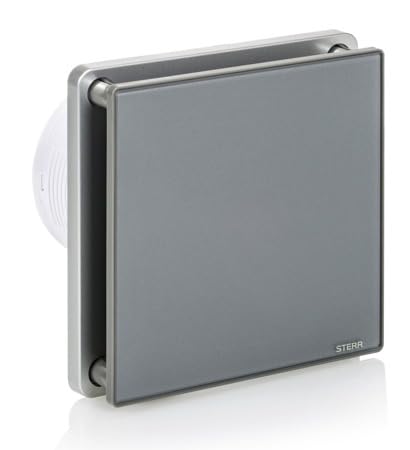 STERR Grau Badezimmerlüfter 100 mm Silent badlüfter - Moderner Lüfter ins Badezimmer - Badlüfter 100