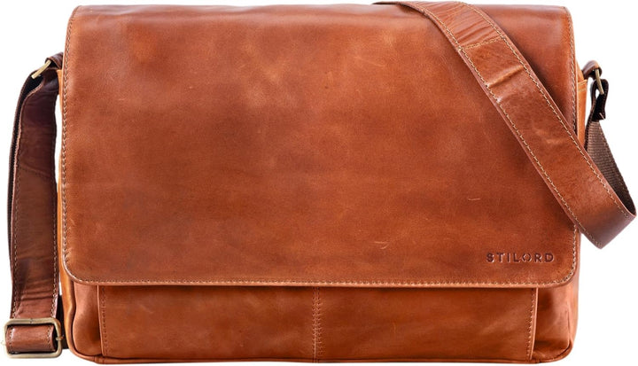 STILORD 'Lonzo' Vintage Umhängetasche echtes Büffel-Leder Messenger Bag für Herren und Damen Unitasc