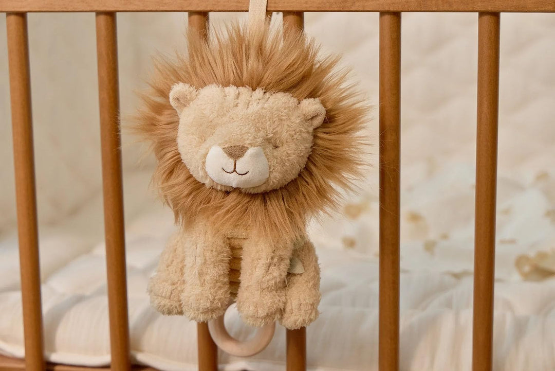 Little Dutch Spieluhr - Einschlafhilfe - Aufzieh-Spieluhr - Löwe - für Babys ab der Geburt - Safari