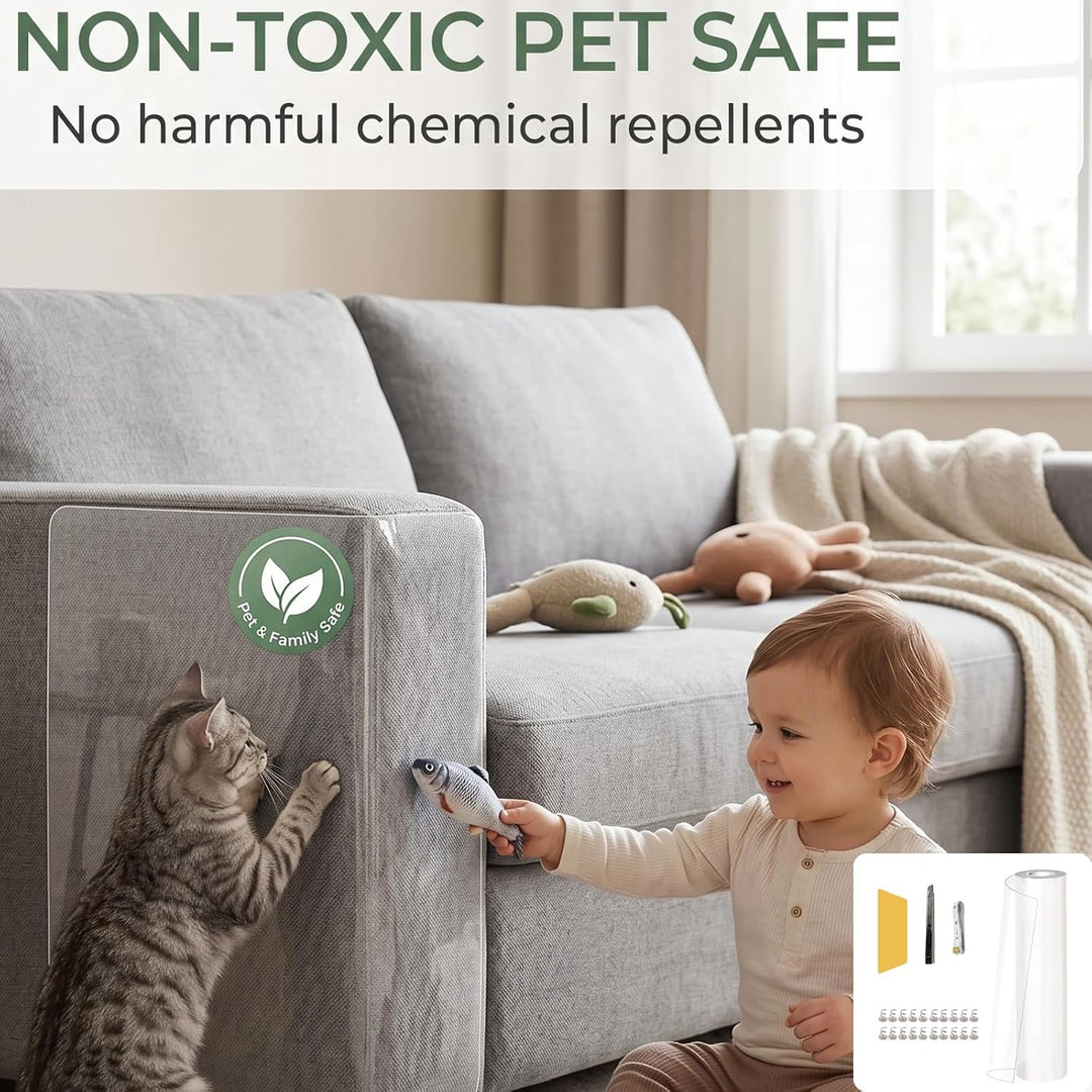 Kratzfolie Katzen Selbstklebend 5mx42cm,Transparent Kratzschutz Sofa Katze | Sofaschutz Katze, Katze
