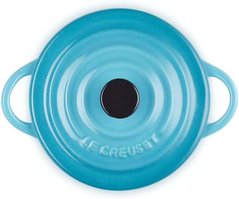 Le Creuset Mini-Cocotte aus Steinzeug, 200 ml, 10 x 5 cm, Karibik, 71901101700100, Karibik