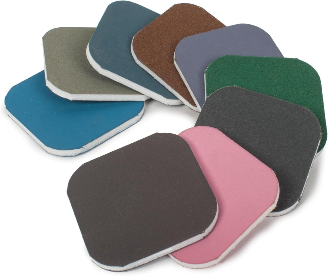 StewMac Rough Fret Smooth + Shine Set, zum Anziehen und Polieren von Bünden