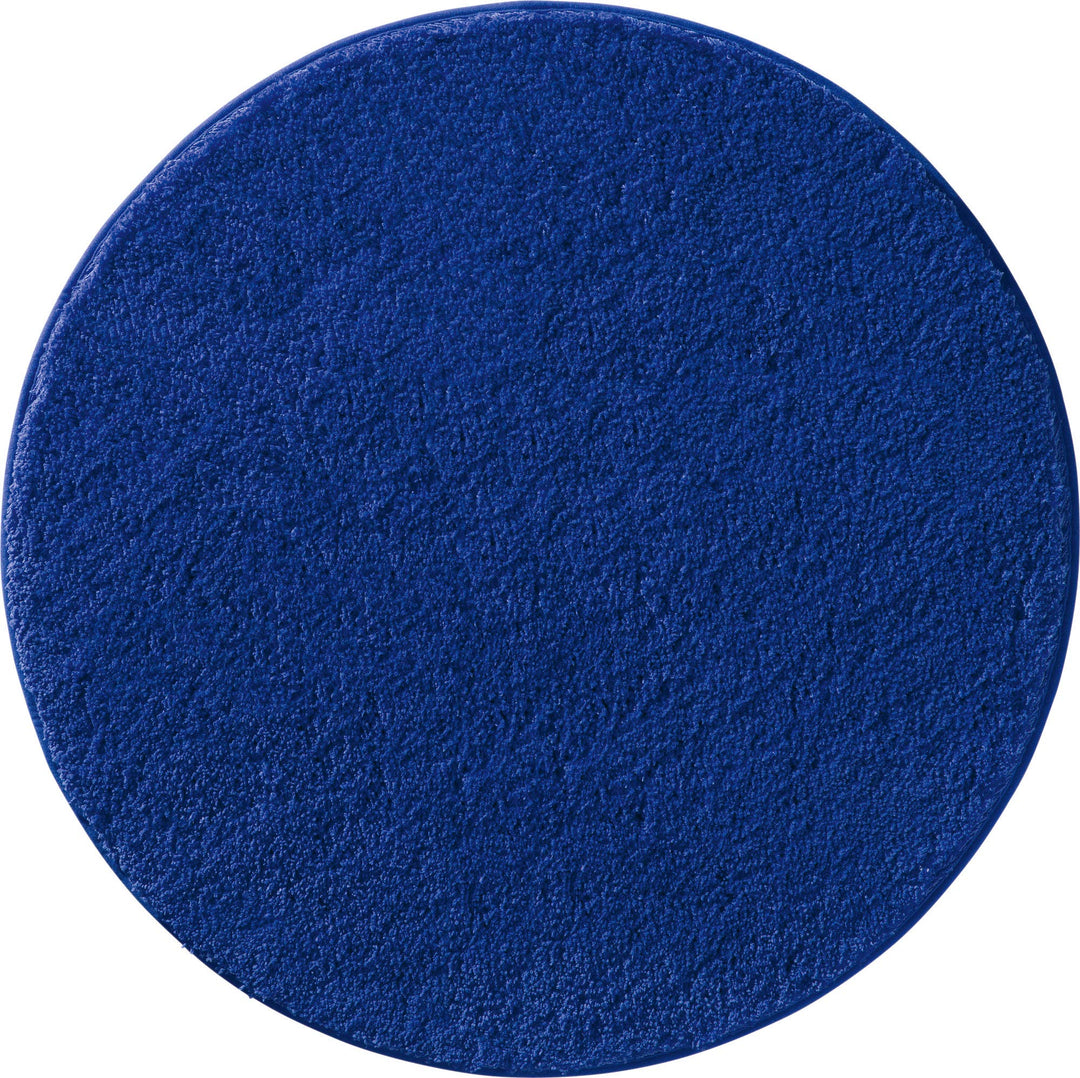 Erwin Müller Badematte, Badteppich, Badvorleger Rhodos Uni rutschhemmend Royalblau Grösse rund: 90 c