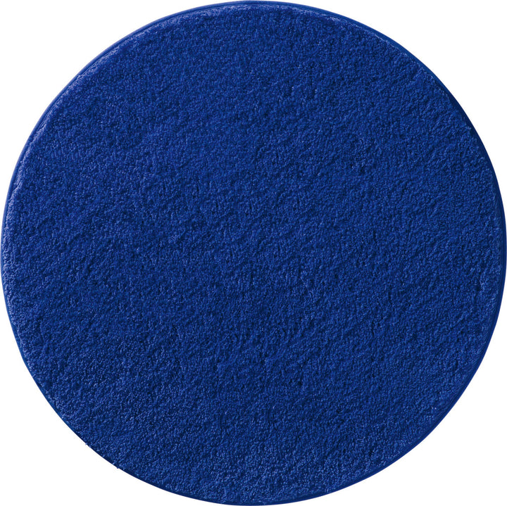 Erwin Müller Badematte, Badteppich, Badvorleger Rhodos Uni rutschhemmend Royalblau Grösse rund: 90 c