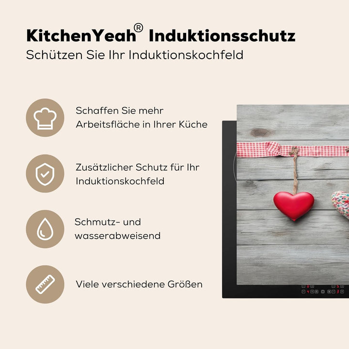 KitchenYeah© Herdabdeckplatte Einteilig Ceranfeld Abdeckplatte für Induktionsschutz Ceranfeldabdecku