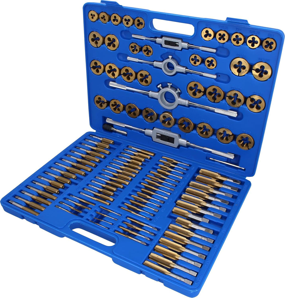 BRILLIANT TOOLS BT101985 TiN Gewindeschneidwerkzeug-Satz, 110-tlg. [Powered by KS Tools]