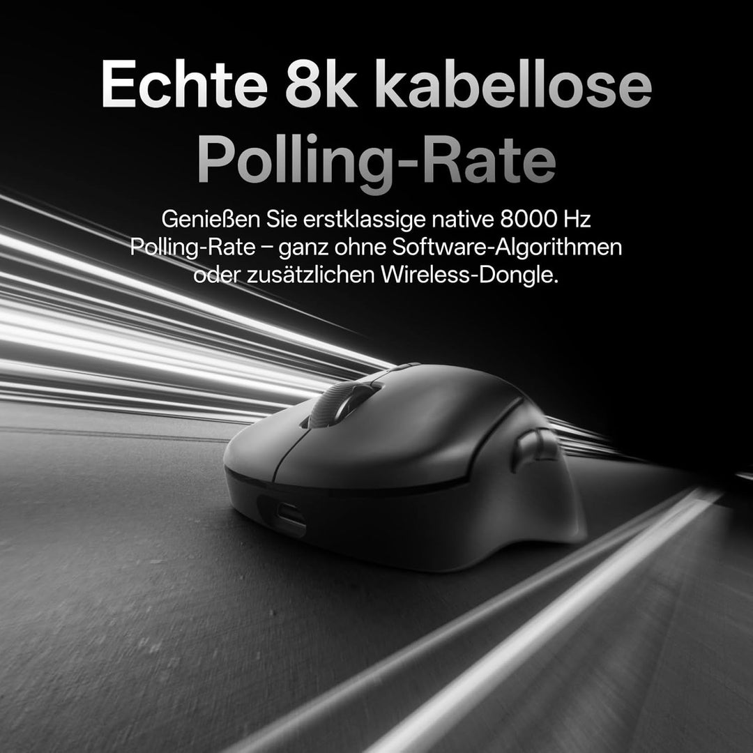 Rapoo VT3 MAX Gen-2 Gaming Maus Kabellose, Echte 8000Hz Abfragerate, 30K DPI, 53g Ultraleicht, 750 S