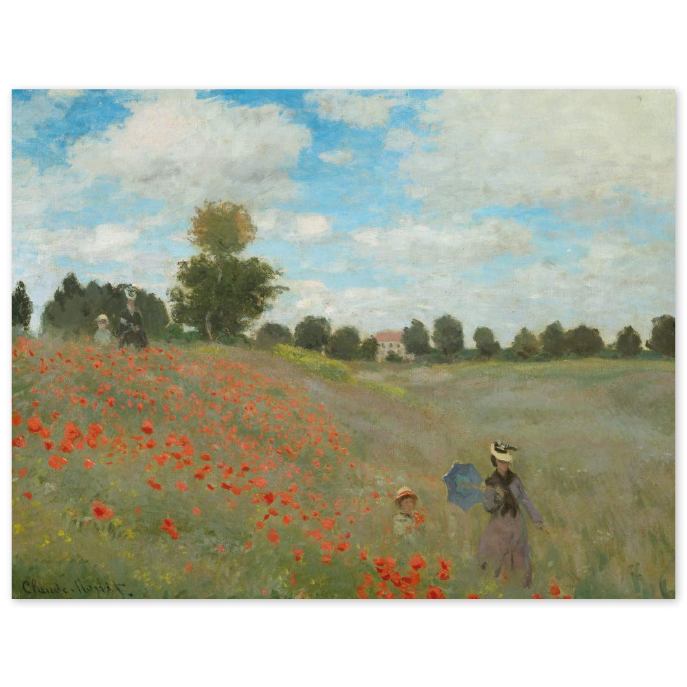 JUNIWORDS Poster, Claude Monet, Mohnfeld bei Argenteuil, 78 x 60 cm, 78 x 60 cm