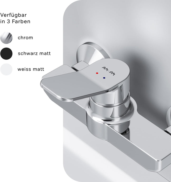 AM.PM X-Joy FXA20000 Duscharmatur mit Einhebelmischer, Mischbatterie Dusche, Einhand-Brausebatterie,