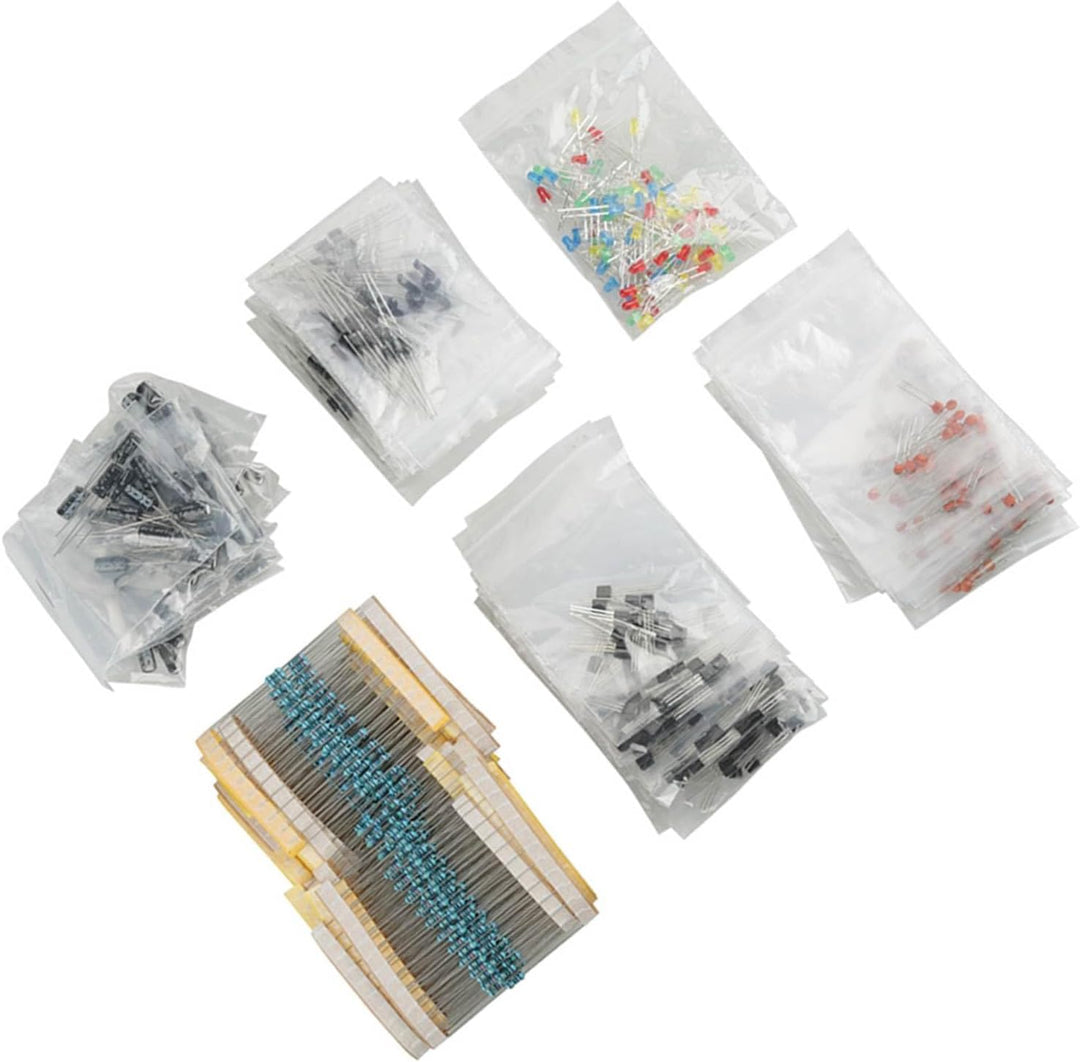 Elektronische Bauteile LED-Dioden Transistor Elektrolytkondensatoren Widerstände Kit Elektronische B